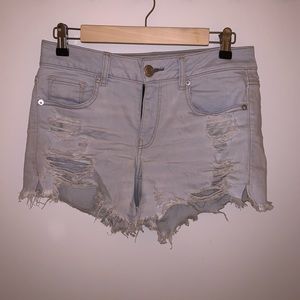 AE denim shorts